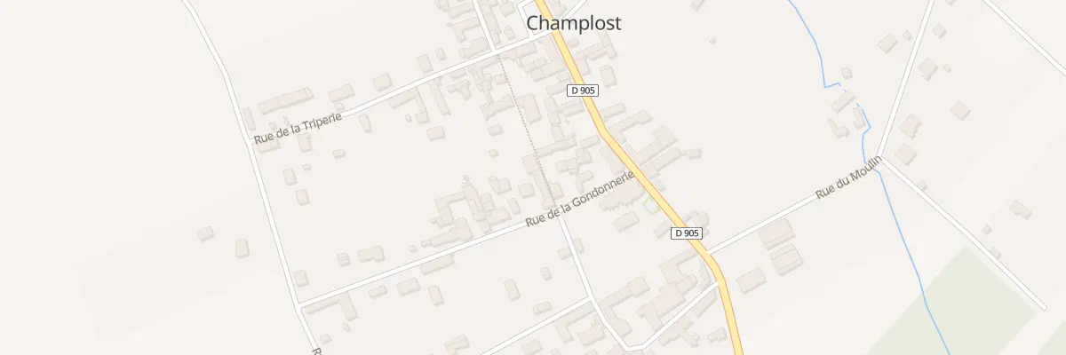 Plan du 125 Le Village à Champlost