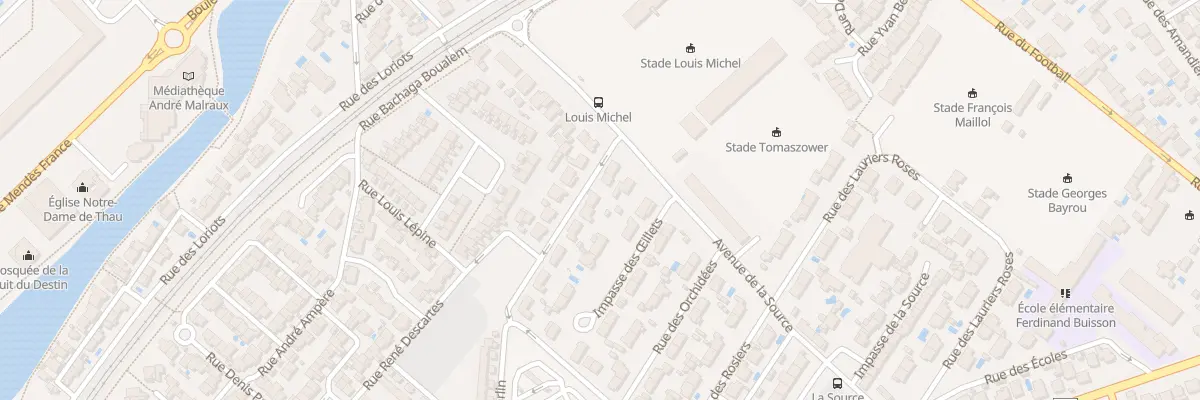 Plan du 3 Rue des Peupliers à Sète