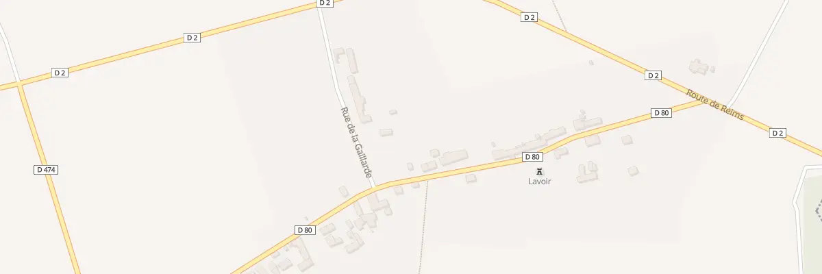 Plan du 1 Rue de la Motte Herlin à Goussancourt