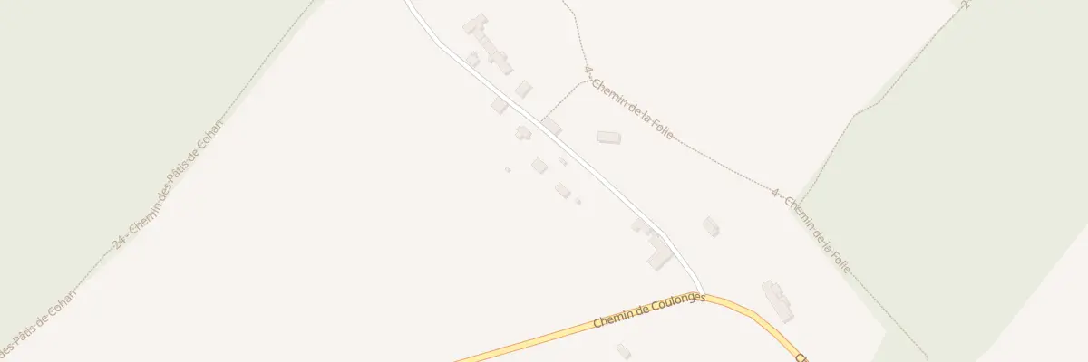 Plan du 5 Che de Cohan à Vézilly
