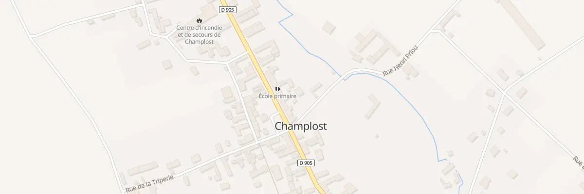 Plan du 18B Rte de Paris à Champlost