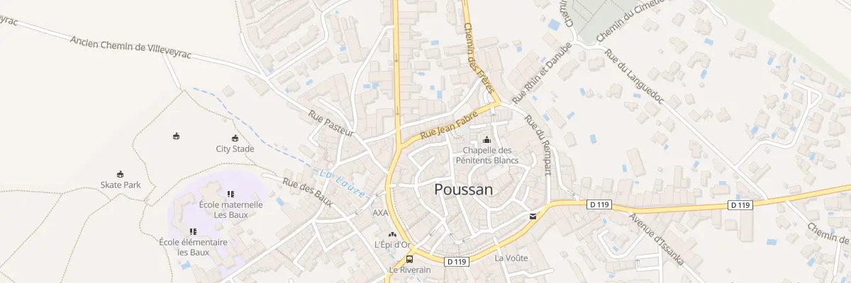 Plan du 5 Rue de la Valfere à Poussan