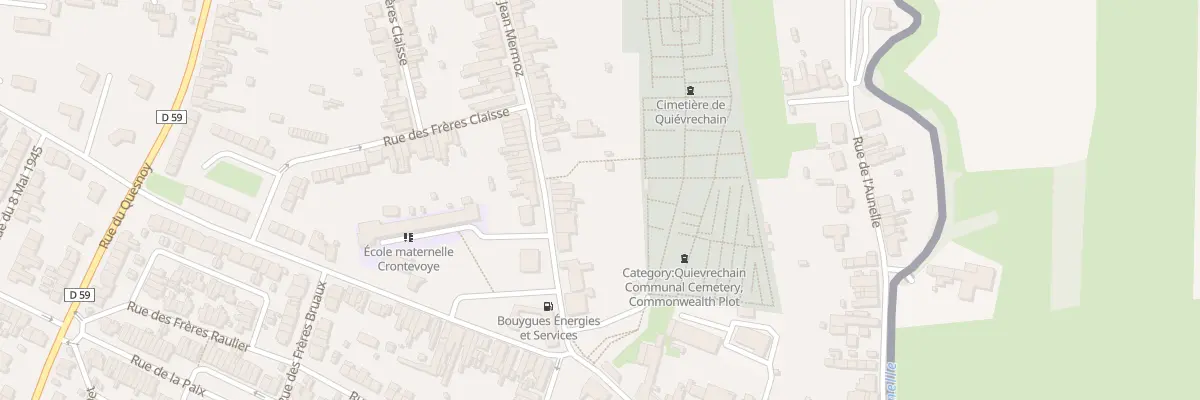 Plan du 13 Rue Jean Mermoz à Quiévrechain