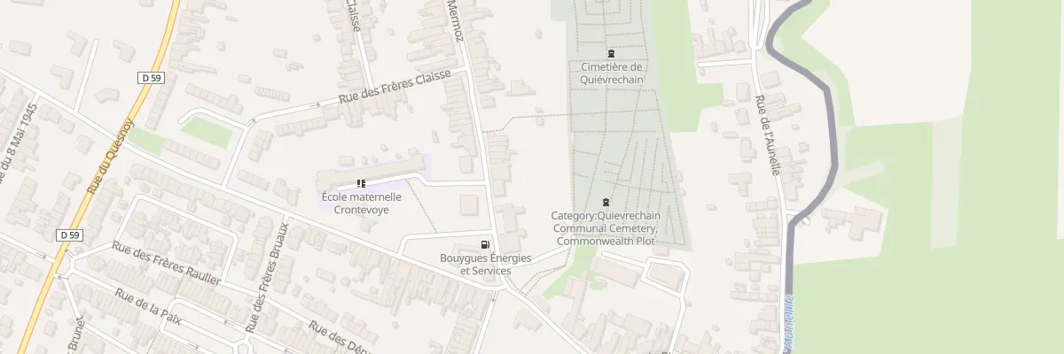 Plan du 5 Rue Jean Mermoz à Quiévrechain