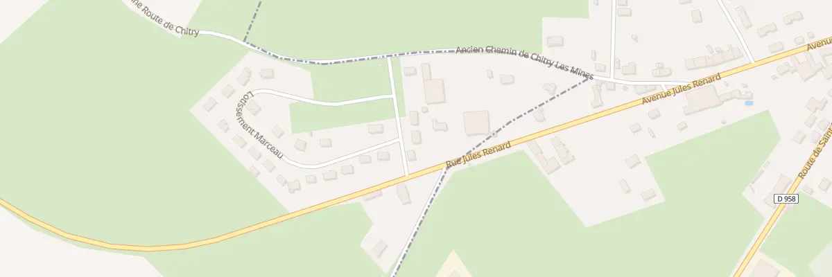 Plan du 4 Lot Marceau à Chitry-les-Mines