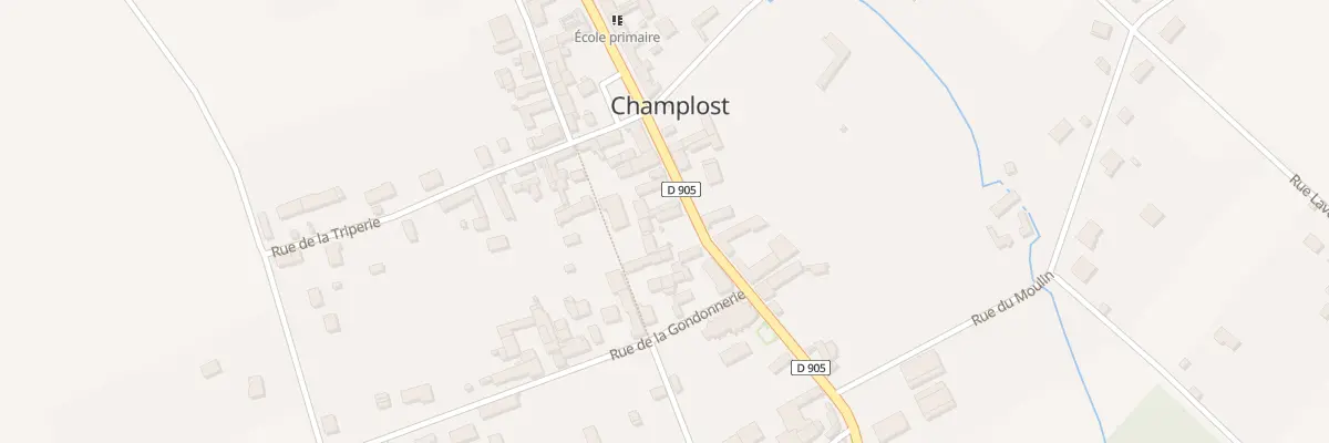 Plan du 134 Le Village à Champlost