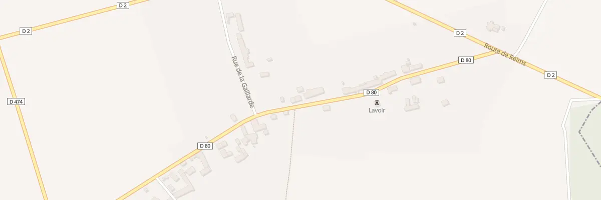Plan du 1B Rue de la Motte Herlin à Goussancourt