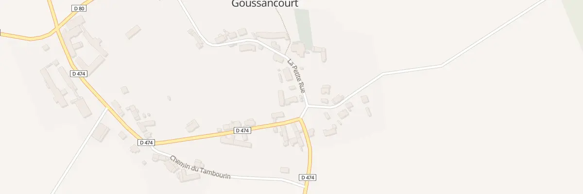 Plan du 12 La Petite Rue à Goussancourt