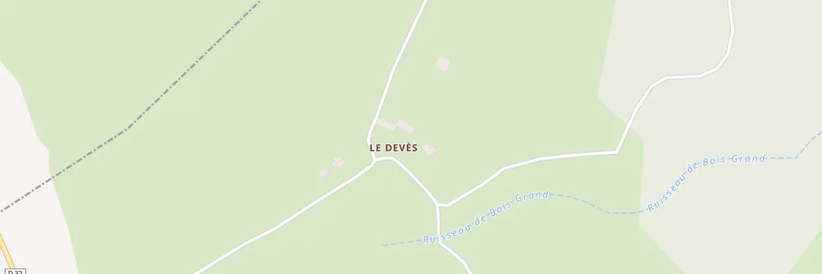 Plan du 5033 Le Devez à Saint-Vénérand