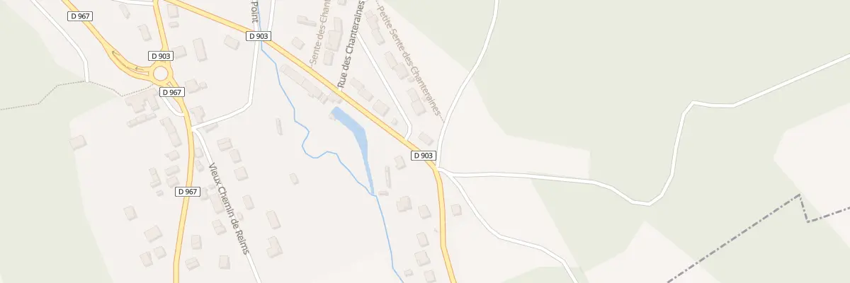 Plan du 23 Rue des Chanteraines à Bruyères-et-Montbérault