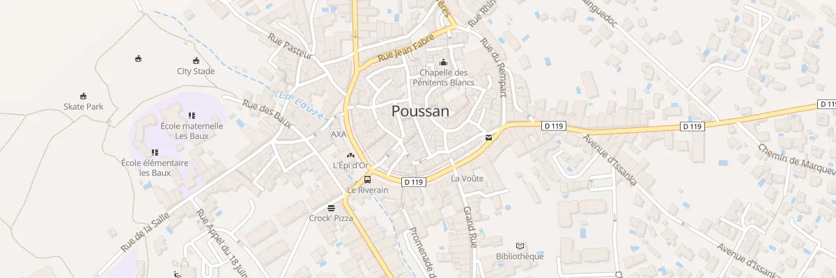 Plan du 18 Rue de la République à Poussan
