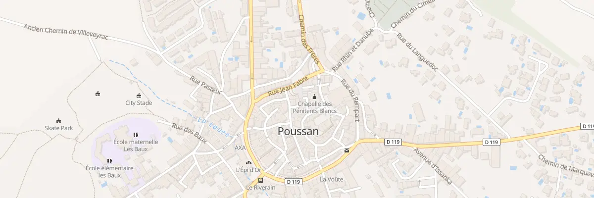 Plan du 6 Pl Victor Hugo à Poussan