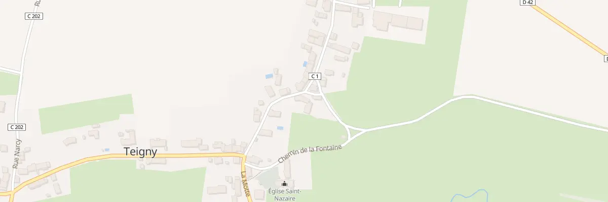 Plan du 6 Rue d’Amont à Teigny