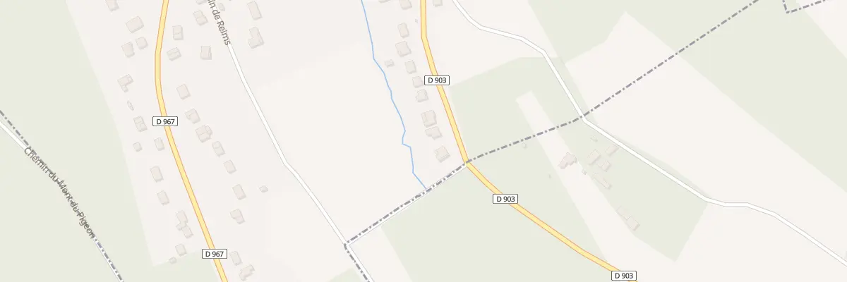 Plan du 38 Rte de Cherêt à Bruyères-et-Montbérault