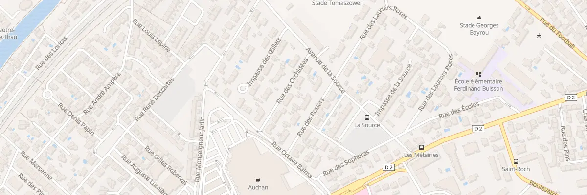 Plan du 7 Rue des Orchidées à Sète