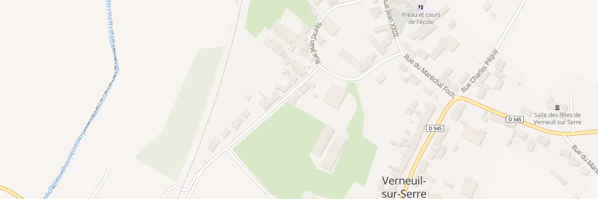 Plan du 5 Rue Jean Jaurès à Verneuil-sur-Serre