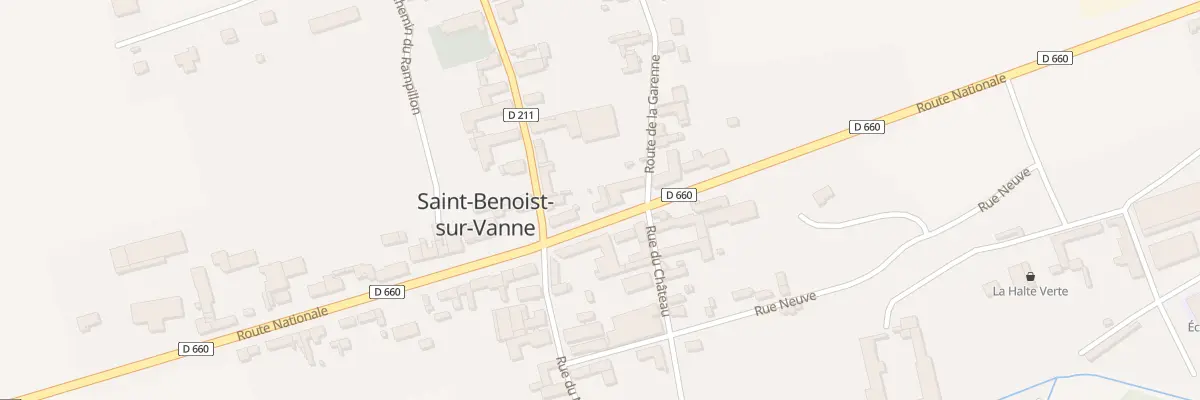 Plan du 8 Rte Nationale à Saint-Benoist-sur-Vanne
