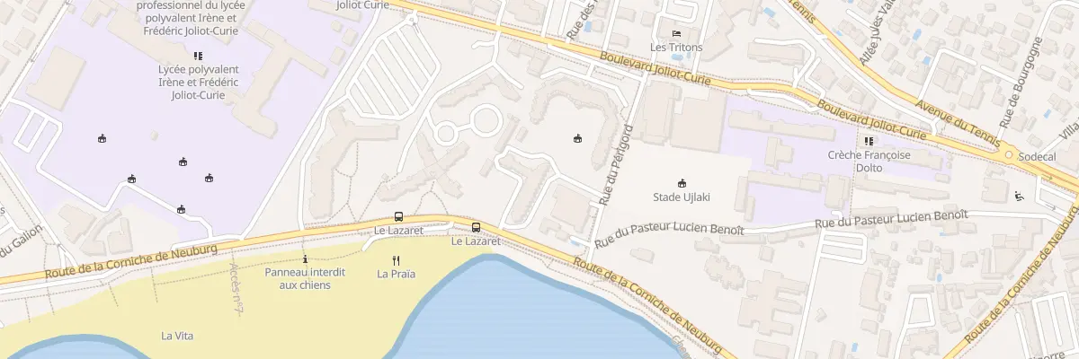 Plan du 46 Rte de la Corniche de Neuburg à Sète