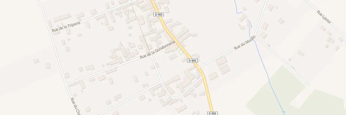 Plan du 153 Le Village à Champlost