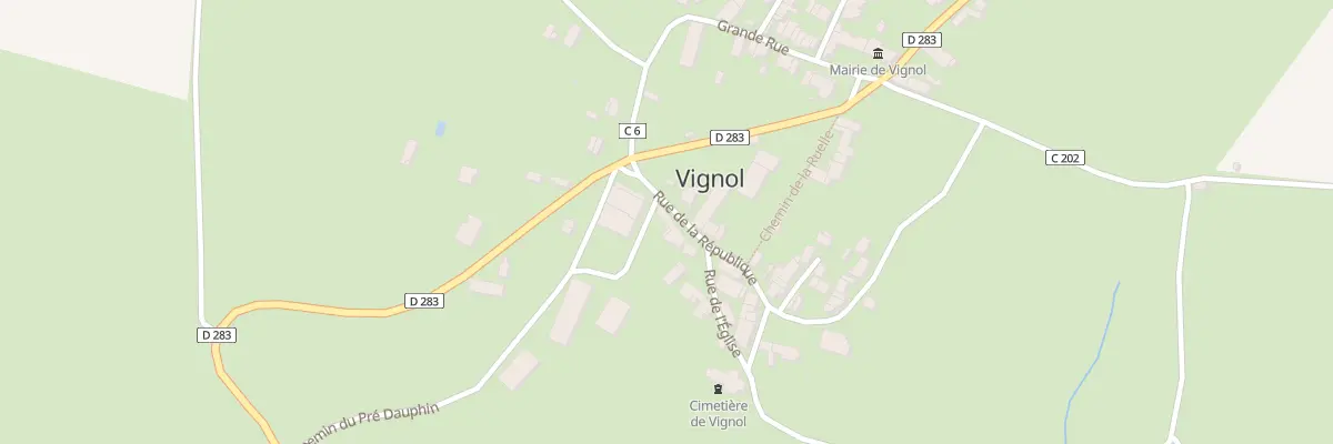Plan du 58 Le Bourg à Vignol