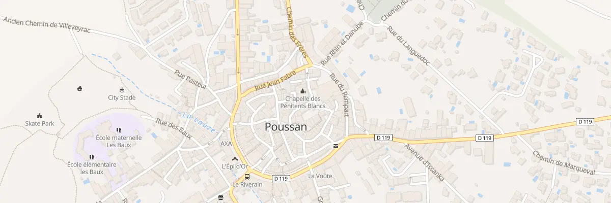 Plan du 19 Rue Sadi Carnot à Poussan