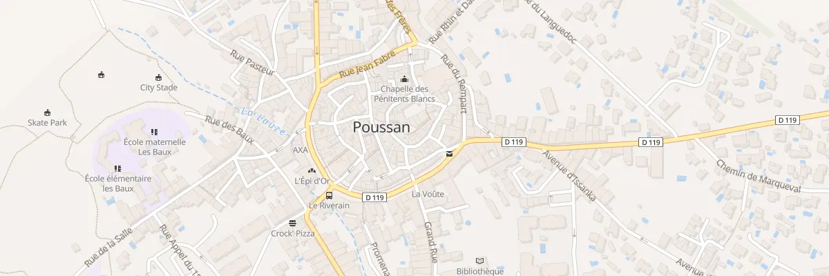 Plan du 4 Rue de la Terrasse à Poussan