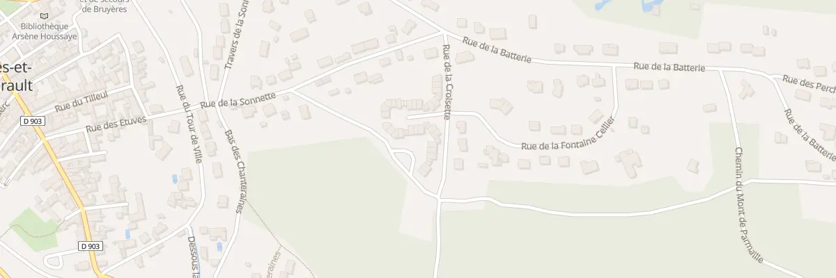Plan du 3 Pl du 14 Juillet à Bruyères-et-Montbérault