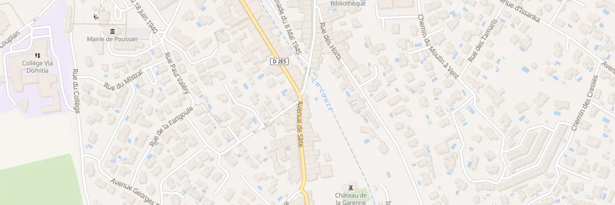 Plan du 33 Grand Rue à Poussan
