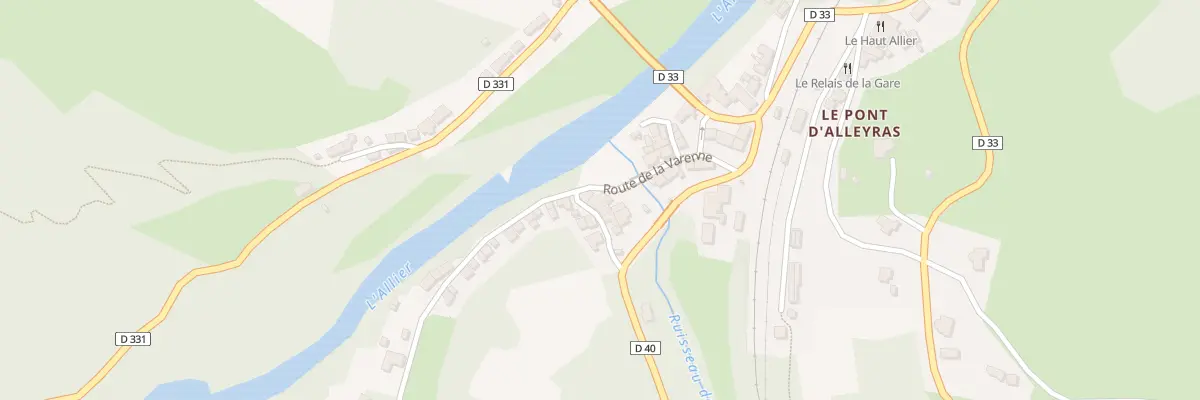 Plan du 5110 Le Pont d’Alleyras à Alleyras