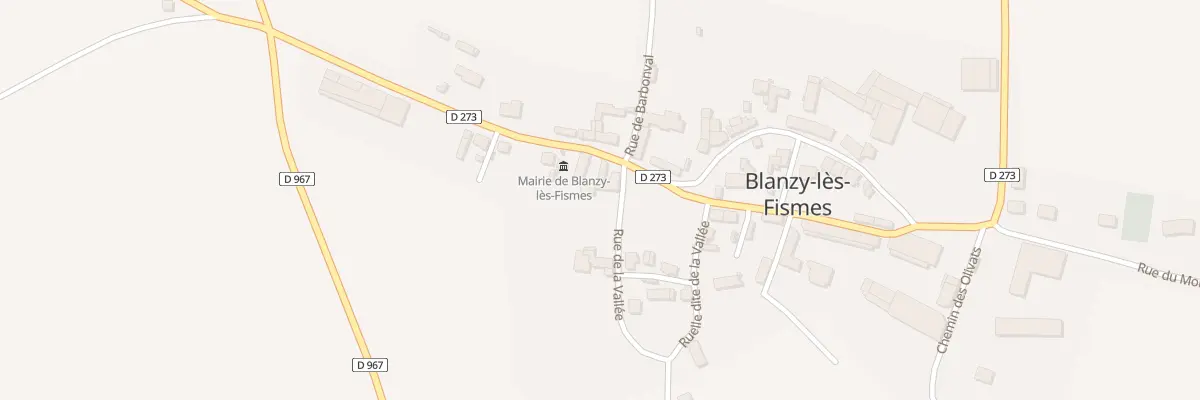 Plan du 2A Rue de la Vallée à Blanzy-lès-Fismes