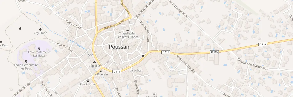 Plan du 3 Rue du Rempart à Poussan