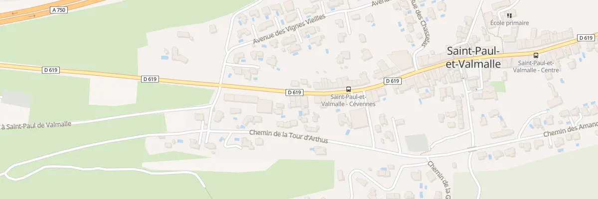 Plan du 62T Av des Cevennes à Saint-Paul-et-Valmalle