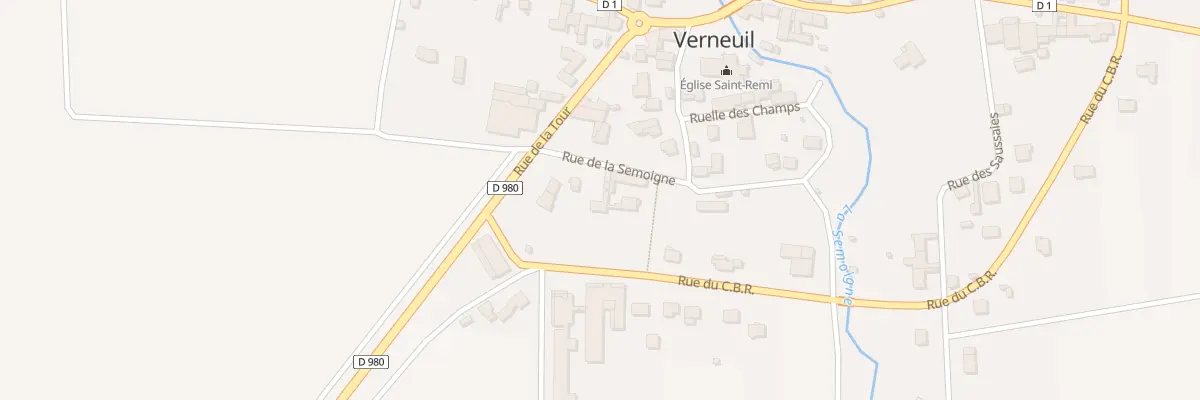 Plan du 2 Rue de la Semoigne à Verneuil