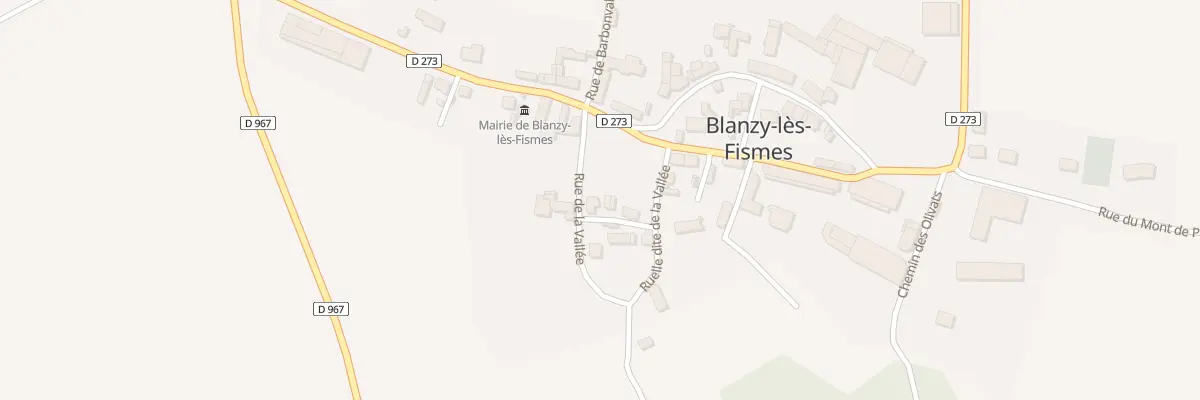 Plan du 1 Rue de la Vallée à Blanzy-lès-Fismes