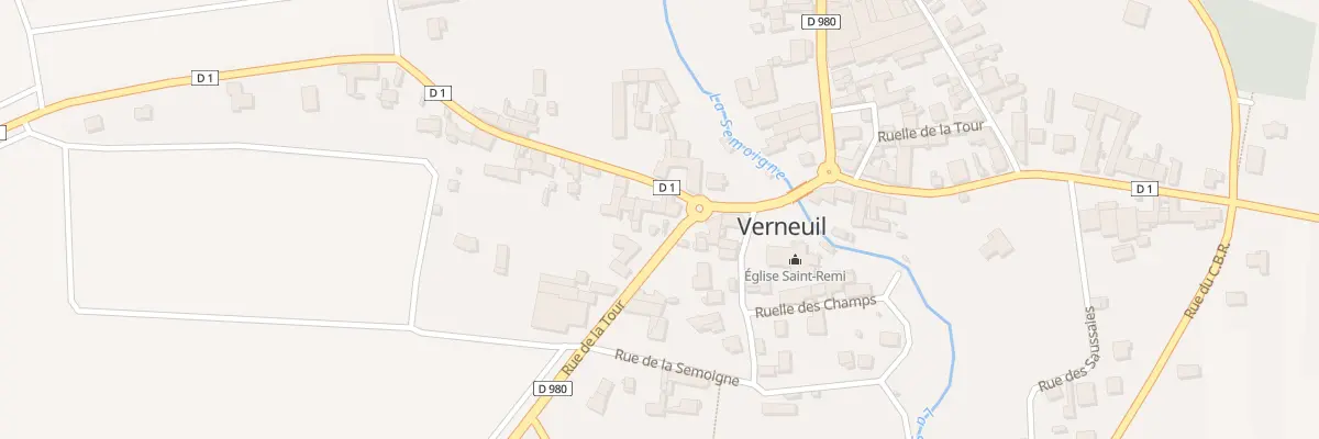 Plan du 1 Rue de la Vicomte à Verneuil