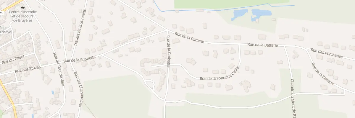 Plan du 5 Rue de la Fontaine Cellier à Bruyères-et-Montbérault