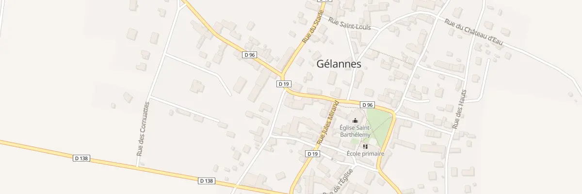 Plan du 1 Rue Jules Faucon à Gélannes