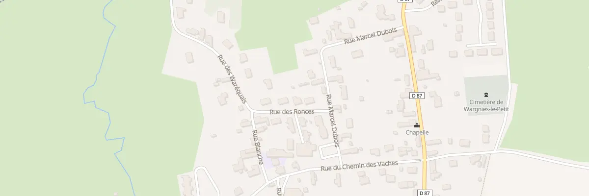 Plan du 8 Rue aux Ronces à Wargnies-le-Petit