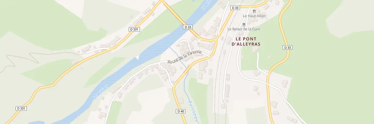 Plan du 9 Rte de la Varenne à Alleyras