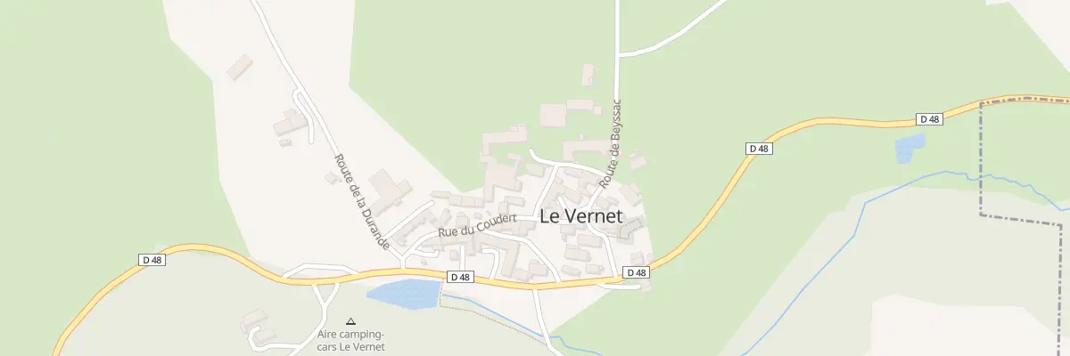 Plan du 5030 Le Bourg au Vernet