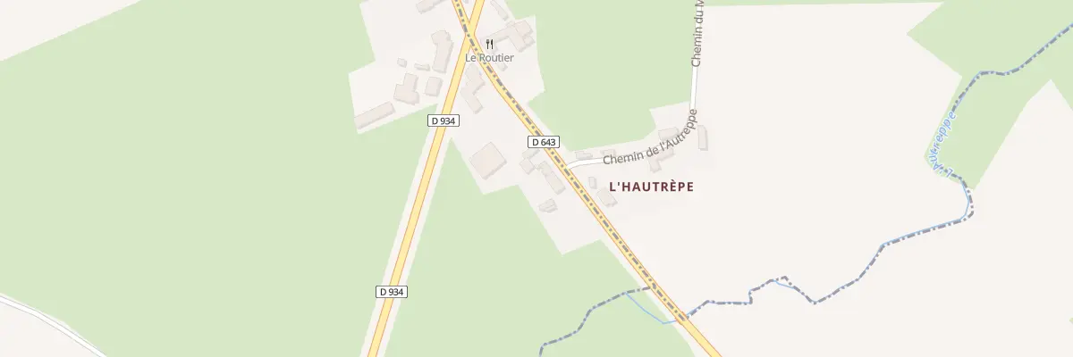 Plan du 14 Rte du Chapeau Rouge à Catillon-sur-Sambre