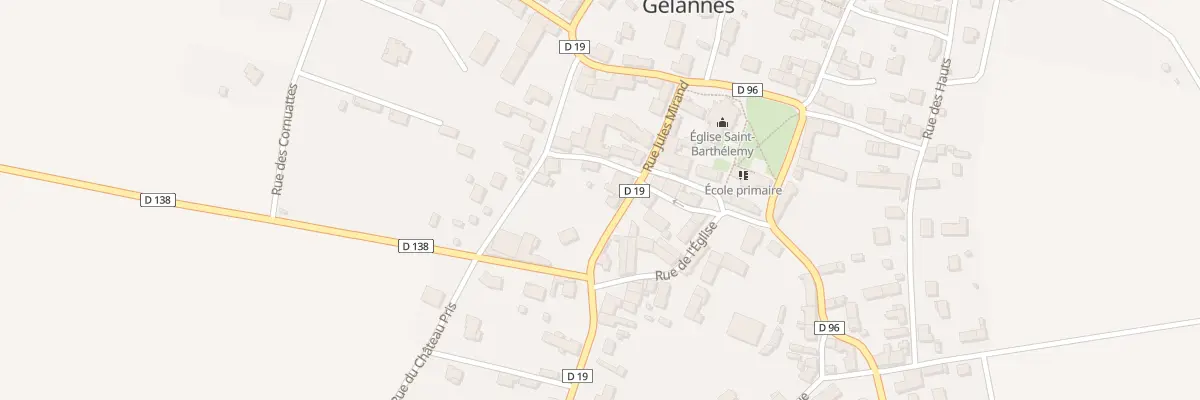 Plan du 8 Rue Jules Mirand à Gélannes