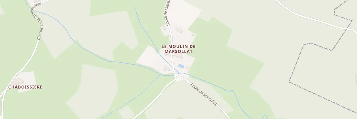 Plan du 5206 Moulin de Marsollat au Monestier