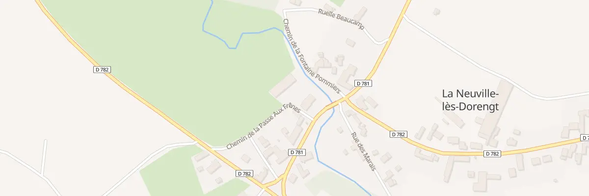 Plan du 2 Che de la Passe aux Frenes à La Neuville-lès-Dorengt