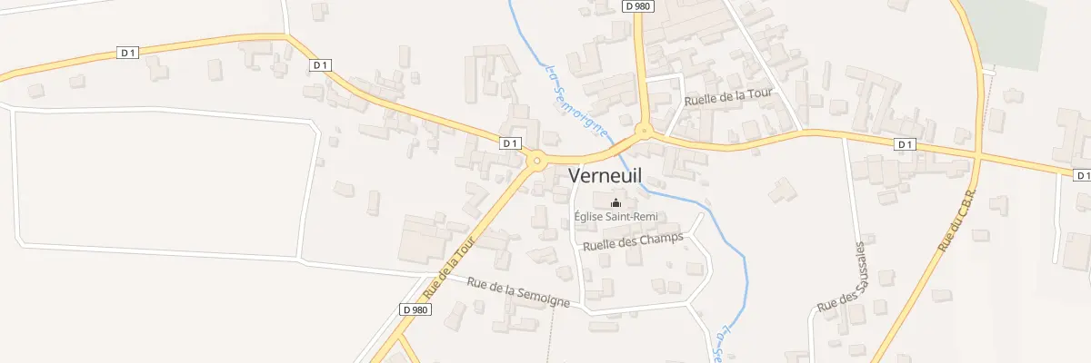 Plan du 45 Rue de la Tour à Verneuil