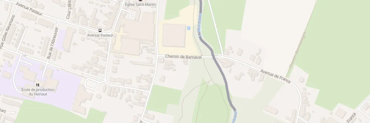 Plan du 2 Rue de l’Abattoir à Quiévrechain