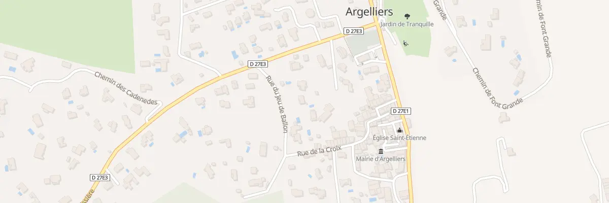 Plan du 4 Rue du Jeu de Ballon à Argelliers