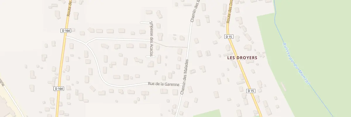 Plan du 15 Che des Malades à Beaulon