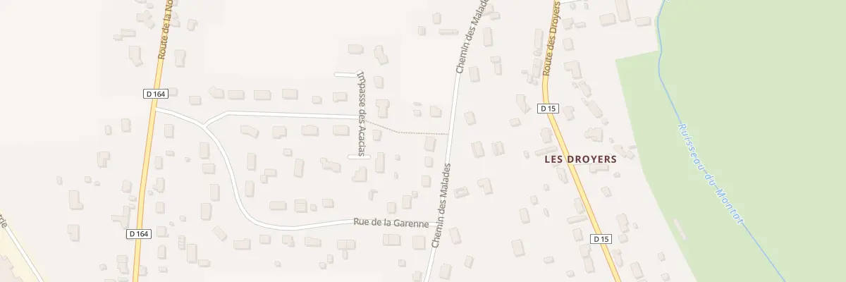 Plan du 13 Che des Malades à Beaulon