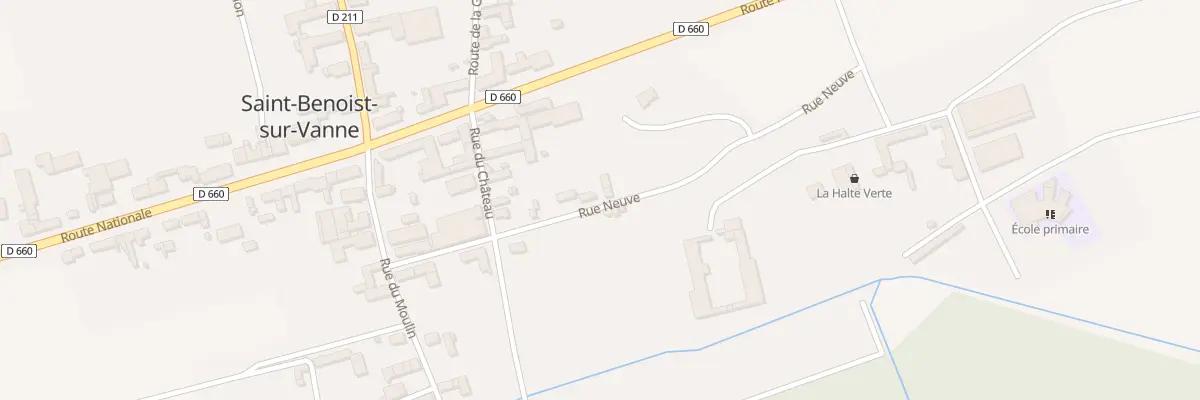 Plan du 7 Rue Neuve à Saint-Benoist-sur-Vanne
